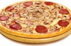 Пицца из рубленного мяса с пепперони