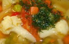 Суп из овощей с картофелем в скороварке