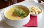 Картофельный суп по-литовски с натуральным йогуртом